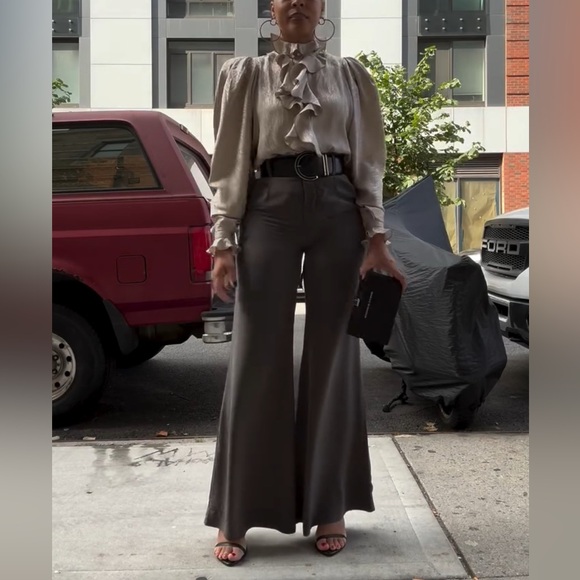 ANTHROPOLIE SILK TROUSERS - Picture 4 of 9